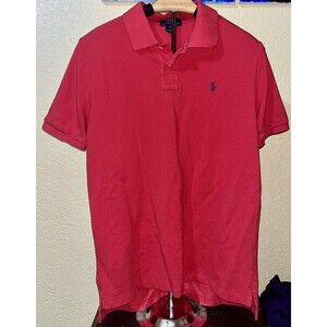Polo Ralph Lauren Boys Junior Light Red Short Sleeve Casual Polo Shirt XL 18-20
